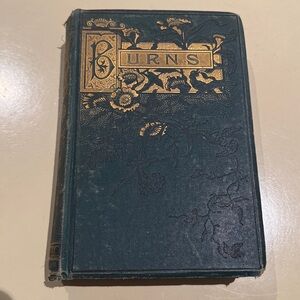 Burns Poems The Complete Works of Robert Burns late 1880s, Green Gilt page edges